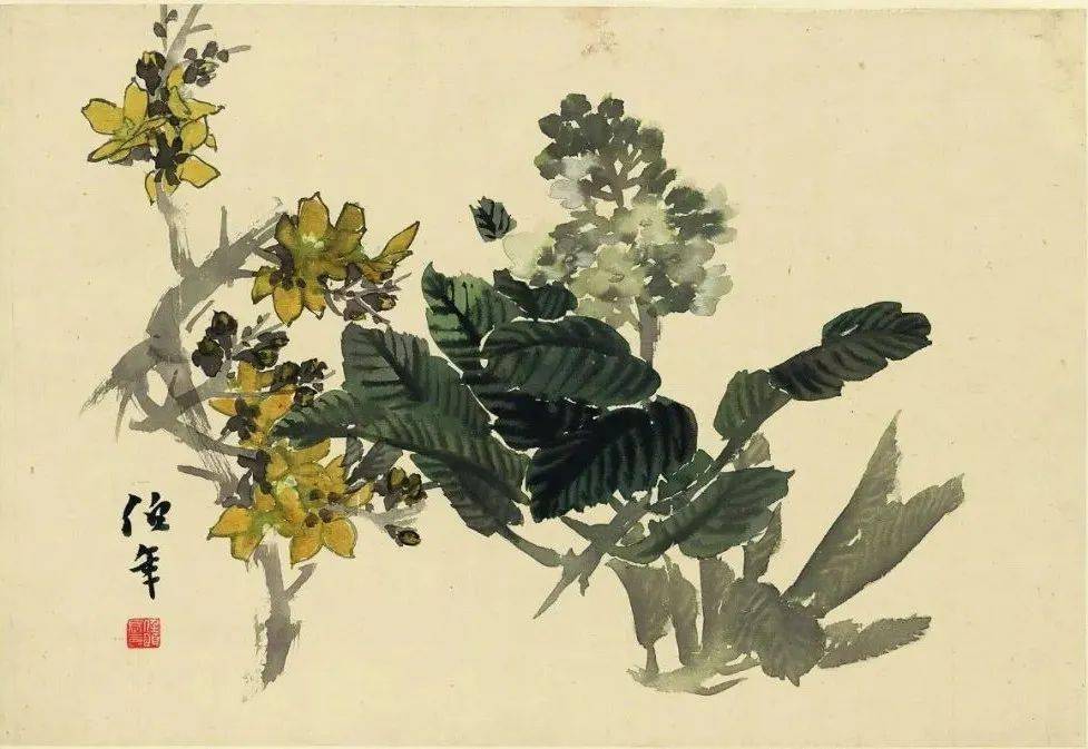 任伯年《花卉小品册》清新滋润【图文】