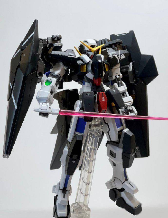 胶板零件自制,hg比例00力天使高达r3模型_样式_感觉_水贴