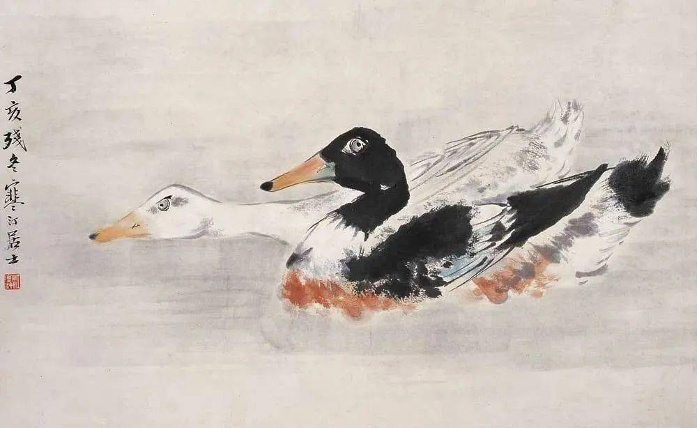 【国画教程】详细写意鸭画法_步骤_赭石_家鸭