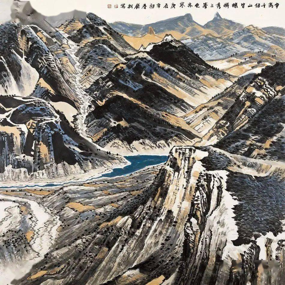 南派山水大伽许钦松笔下山水厚实雄壮,壮阔博大_作品_创作_自然界