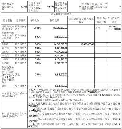 安徽省司尔特肥业股份有限公司2022年度陈述摘要