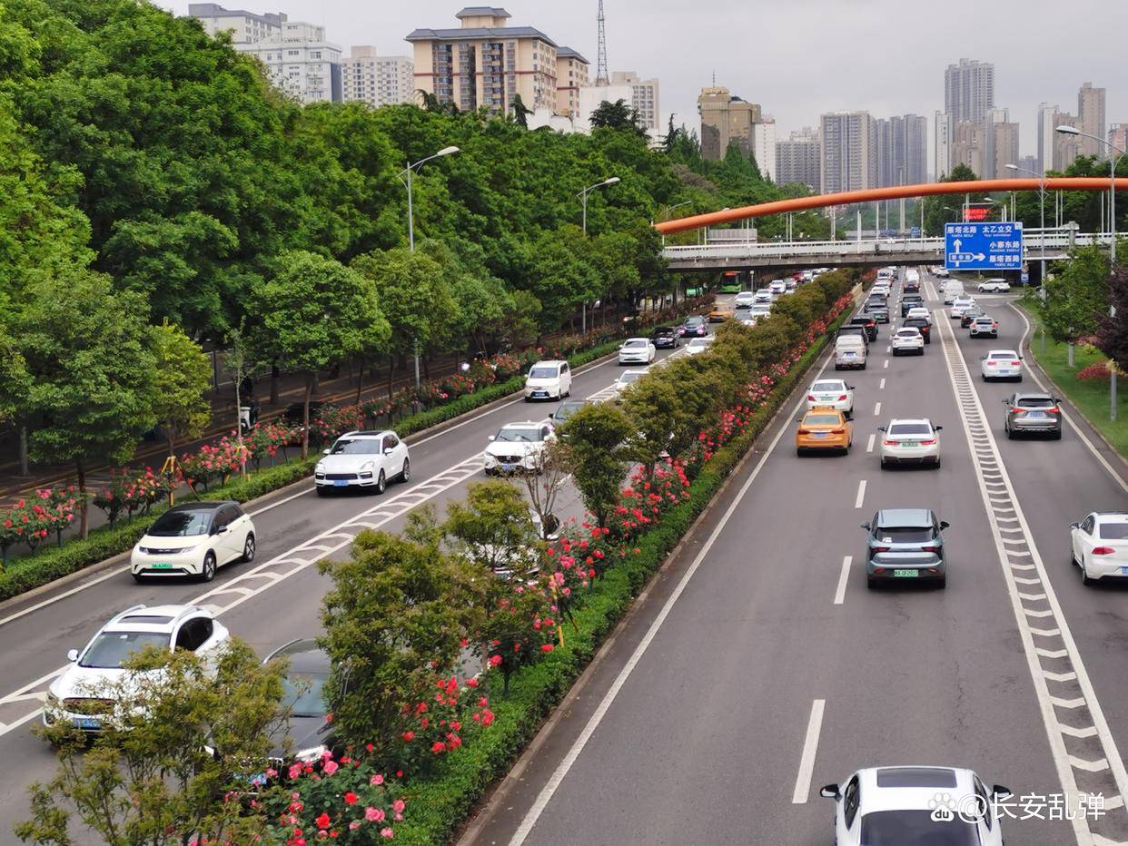 西安南二环——倒梯形结构,雁塔区与碑林区的分界线_城市_高架_立交桥