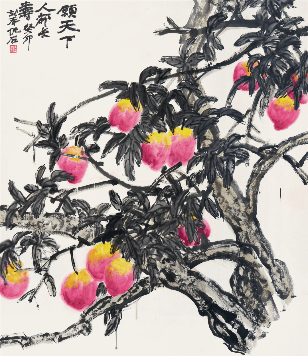 北京罗平安 田园系列之三 中国画 220cm×150cm 陕西韩硕 骄杨颂 中国