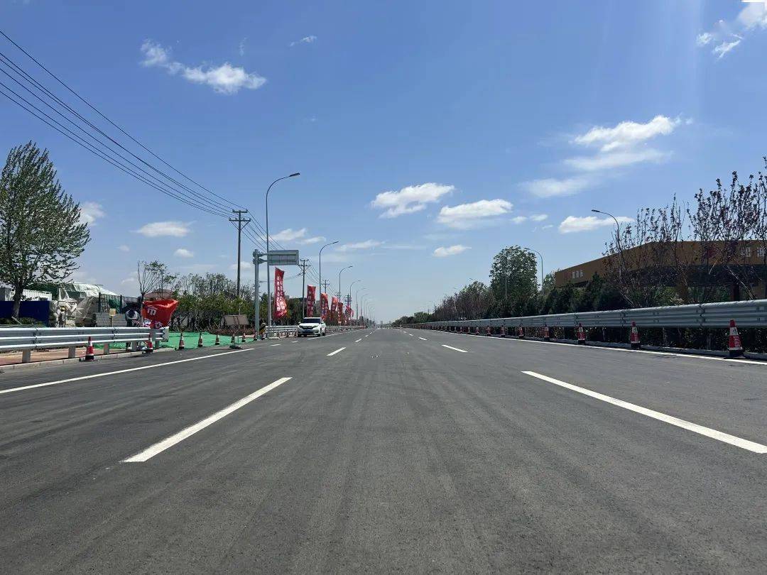 全长6公里,双向6车道!胶州这条大通道全线通车!_黄张路_发展_运输