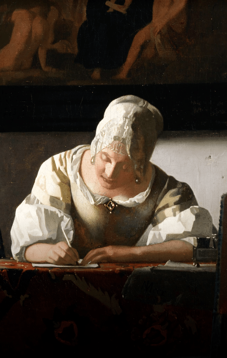 维米尔笔下油画作品画面仿佛被定格了一般,瞬间成永恒_最好的_艺术