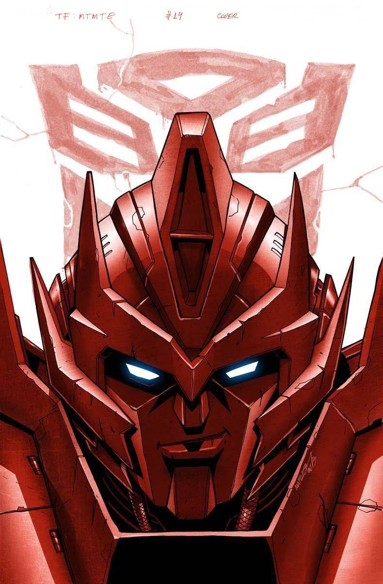 变形金刚纯色头像插画,威震天变胖了_角色_其它_红色