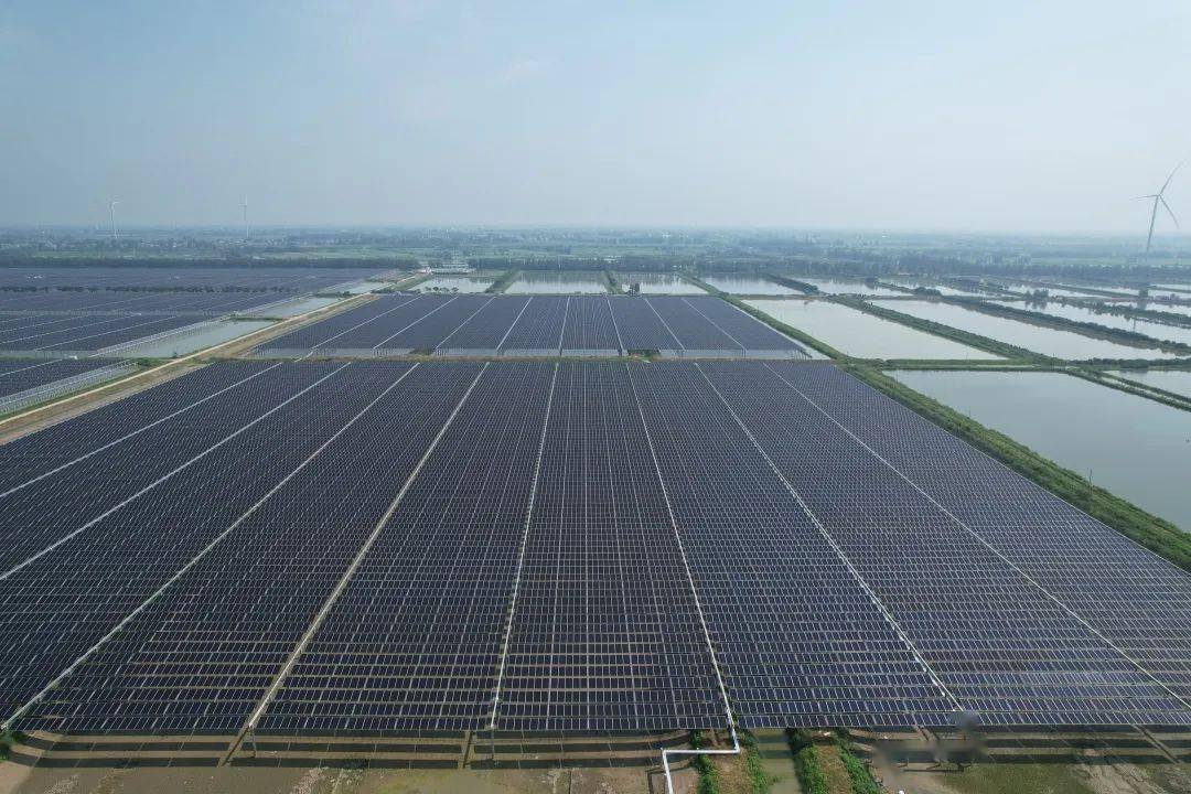 通威天门沉湖500mw"渔光一体"并网_项目_建设_新能源