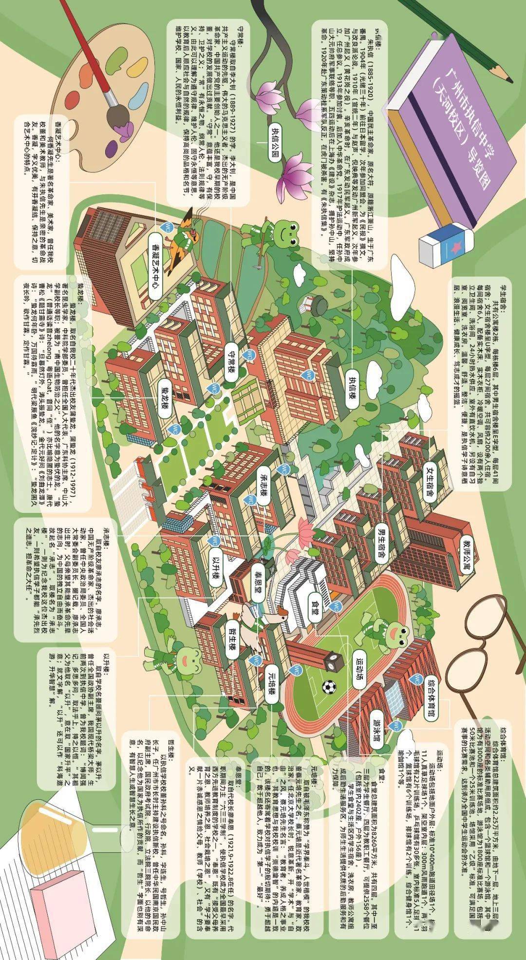 交通指引自驾请导航至执信三路"广州市执信中学天河校区(正门,即南门)