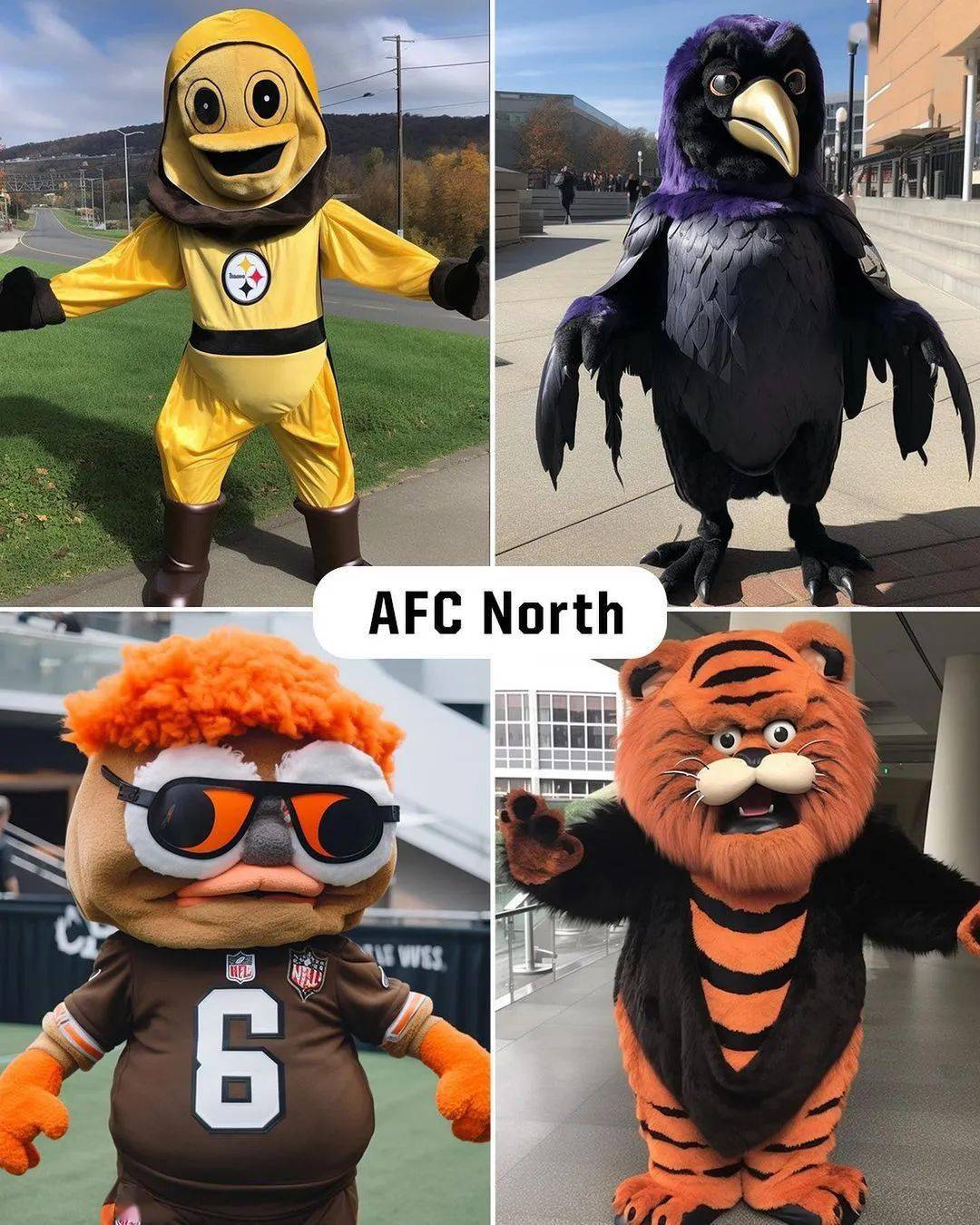 人工智能设计nfl球队吉祥物,哪支球队的最可爱?_东区_牛仔_西区