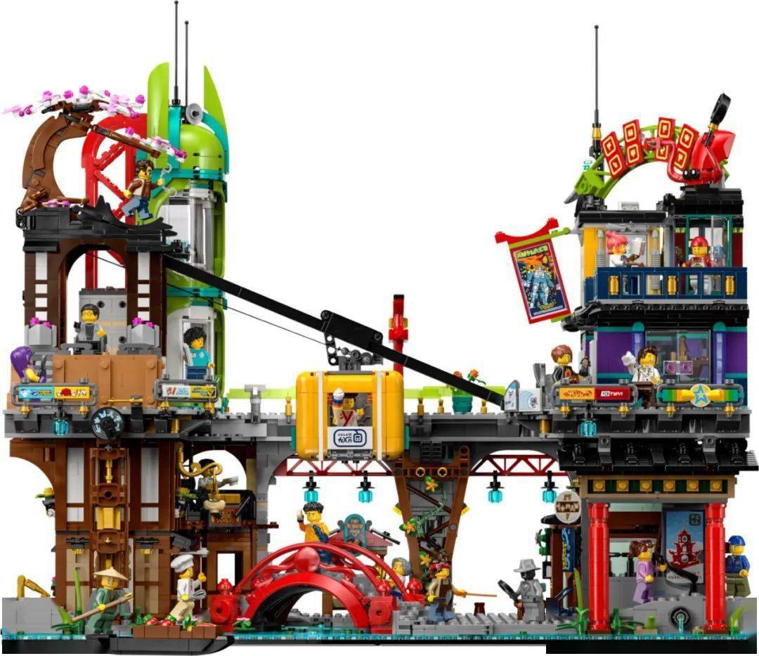 新品预告~ lego乐高幻影忍者71799忍者城市市集_工作_上市_时间