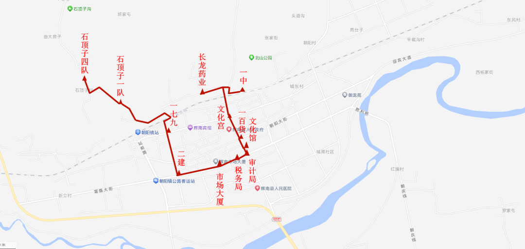 輝南小城最新公交線路圖,請收藏!_站點_火車站_東市場