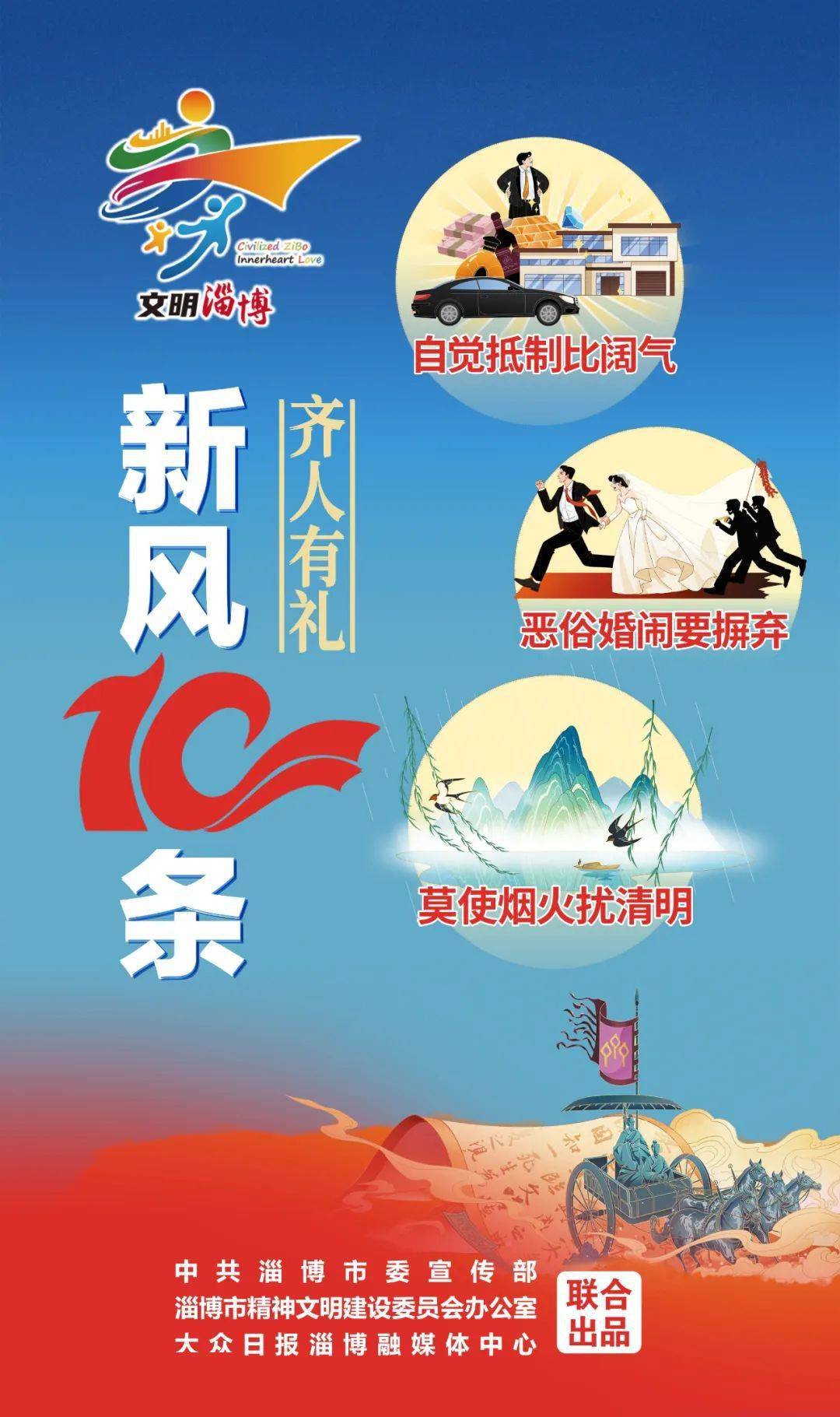 齐人有礼"新风10条"》讲文明树新风公益广告(二)