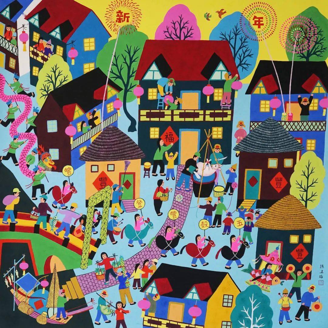 【农民画韵】"强国有我 画里有情"——金山农民画作品系列展(十二)