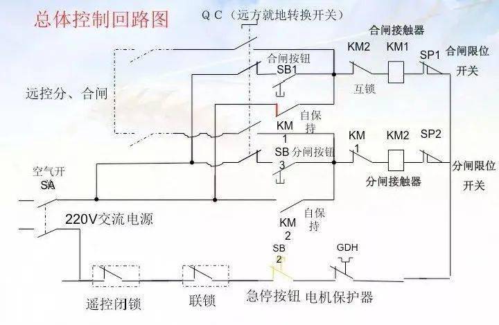 断路器二次回路原理图图片