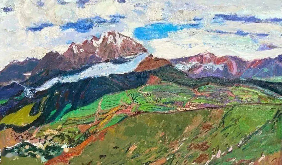 【写生啦】远方|当代画家油画风景作品_cmx_布面_丁一