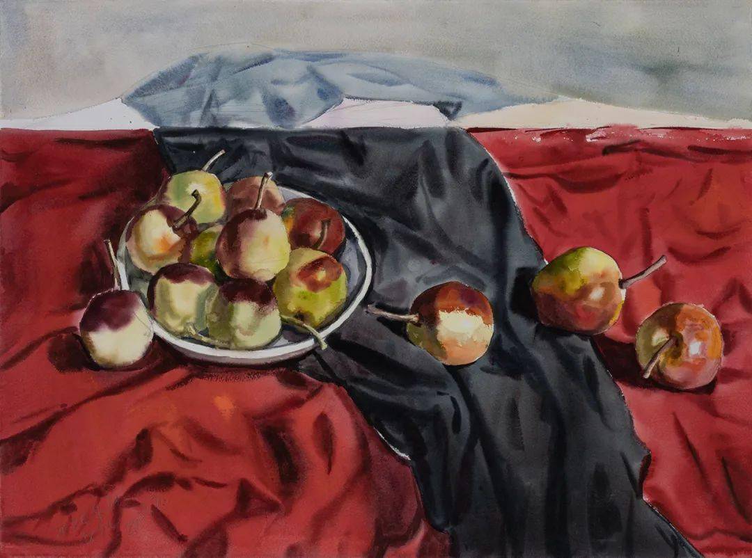 广州美术学院 龙虎_cm_水彩_纸本