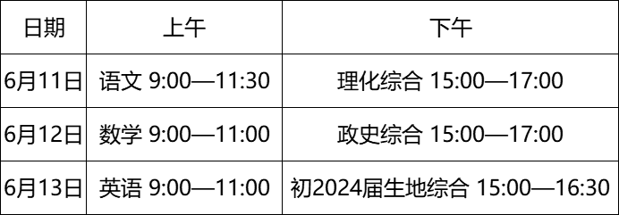 中考考场设置全县共设置5个考点,分别为:凤翔中学考点,严陵中学考点
