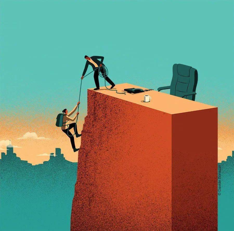 国外艺术家用极简的插画讽刺现实,你敢看吗?_作品_bonazzi_手机