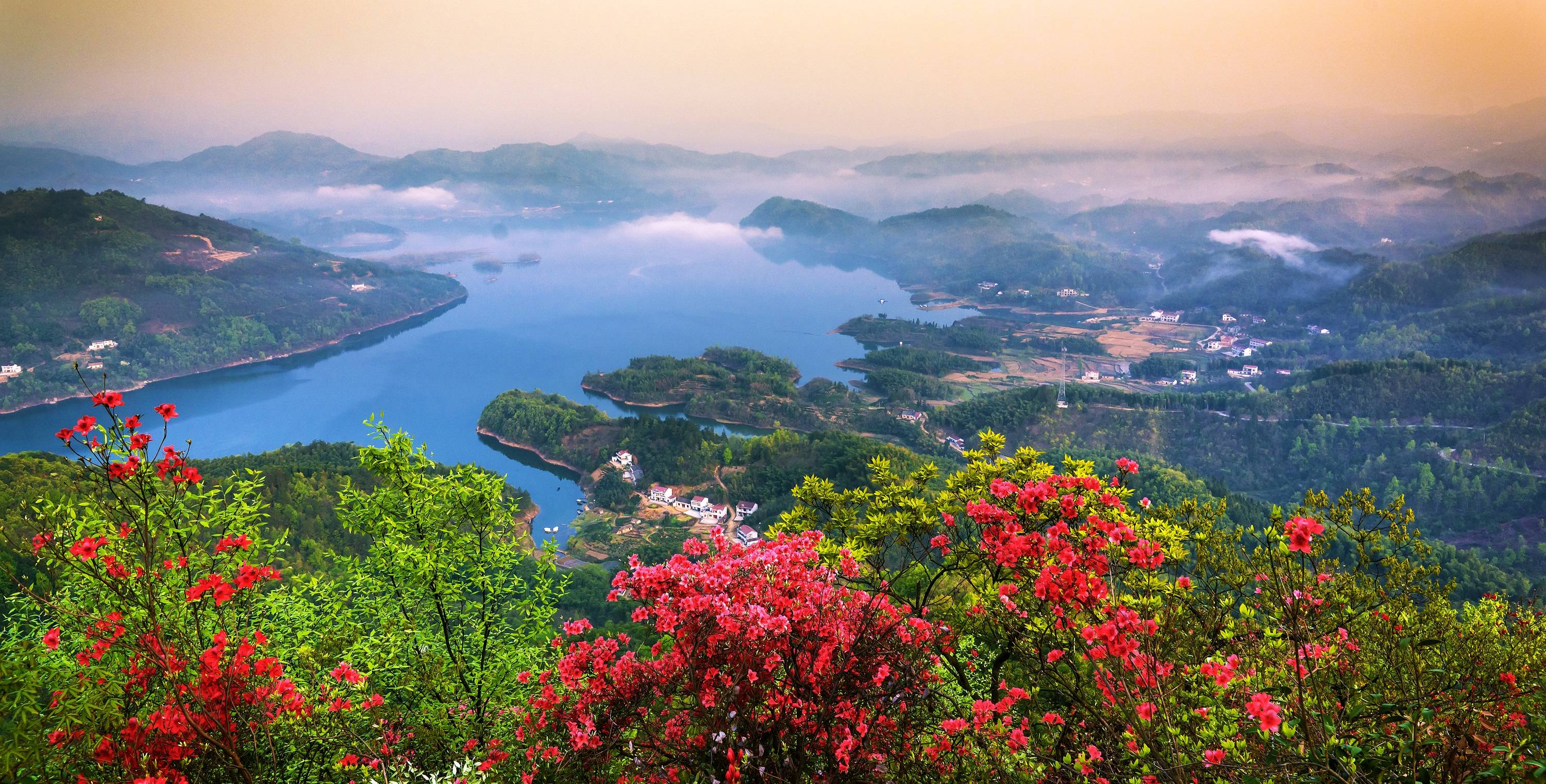 中国花亭湖风景名胜区图片