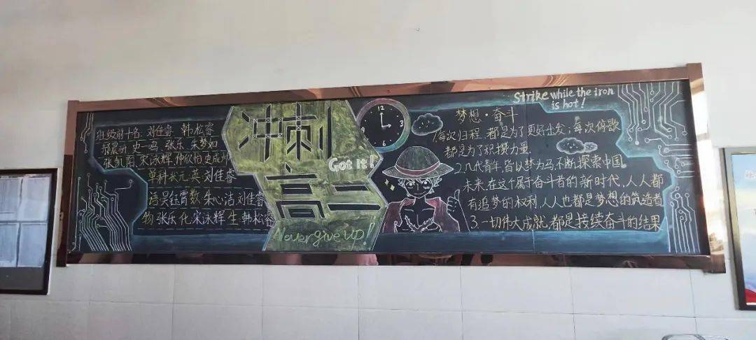 高一年级黑板报展冲刺高二