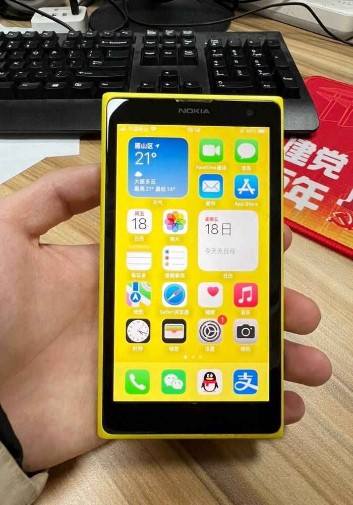 发烧友将iphone se3改成诺基亚1020样式_系统_搭载_手机