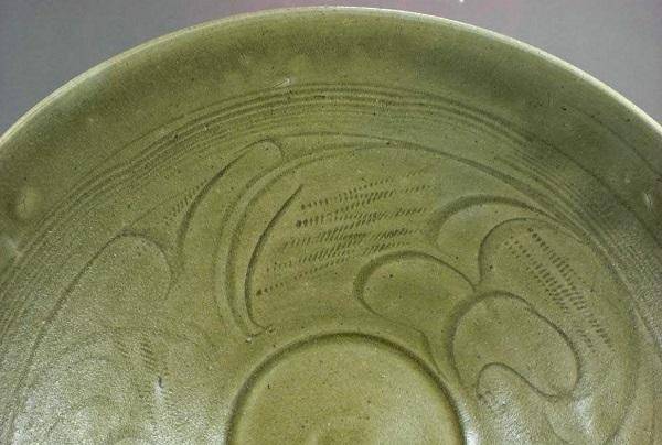 珠光青磁　酒盃　中国　同安窯　珍品です 珠光青磁 酒盃 中国 同安窯 珍品です