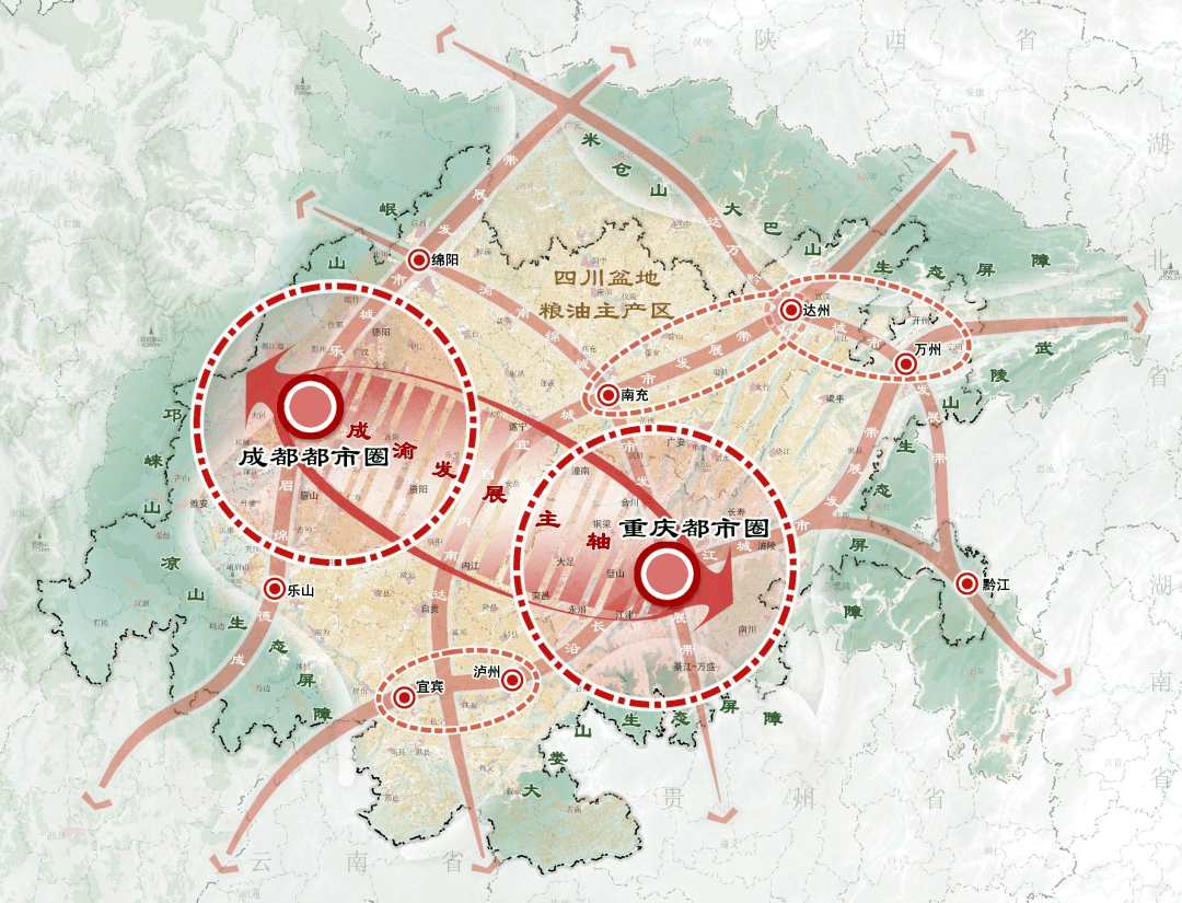 川渝经济圈详细规划图图片