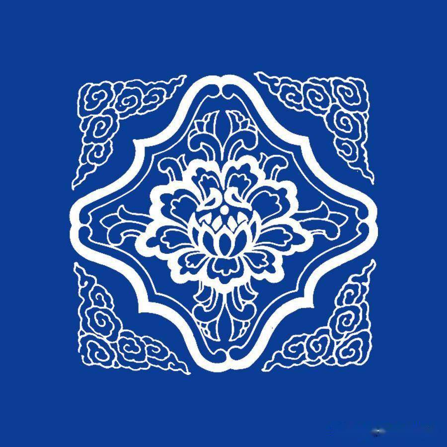 分享多款优秀的青花瓷元素分享,下面欣赏一下这些创意纹样图案设计