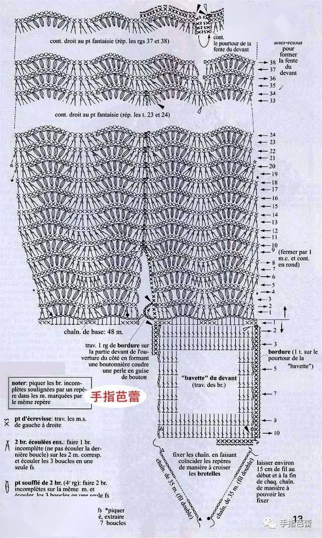 钩织芭比娃娃衣服教学图片