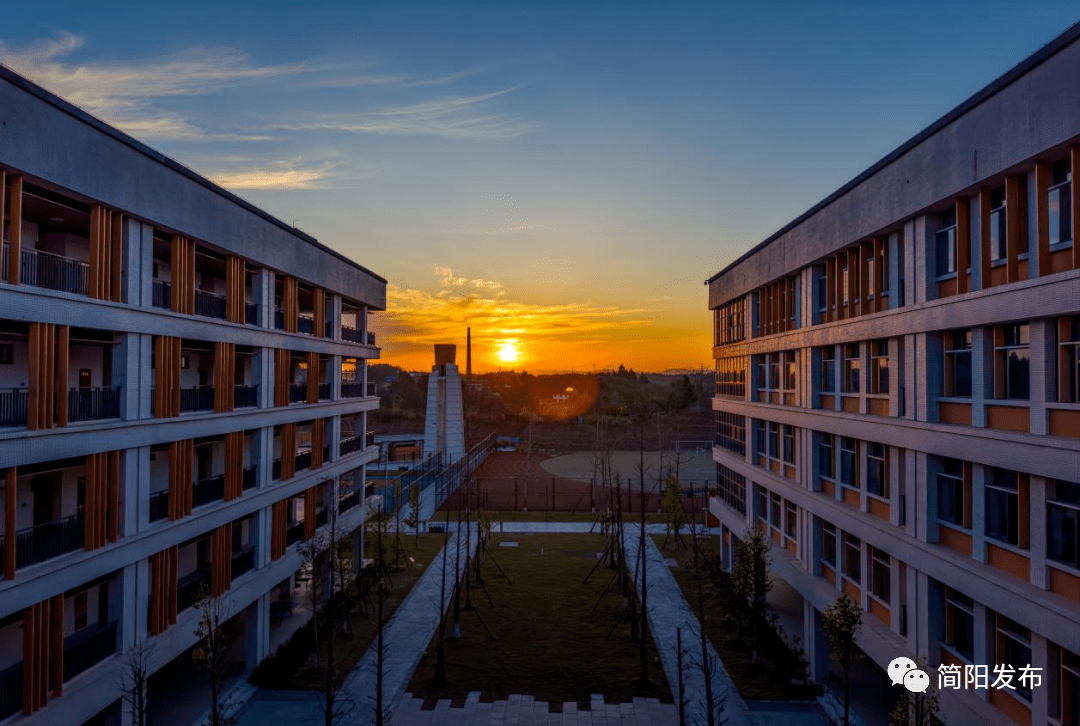 简阳阳安中学新校区图片