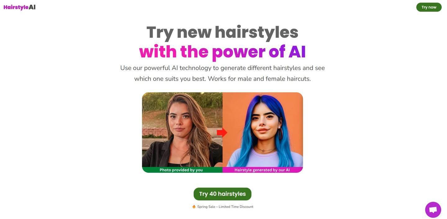 HairstyleAI上线 用户只需上传自己照片即可在云端更换不同发型