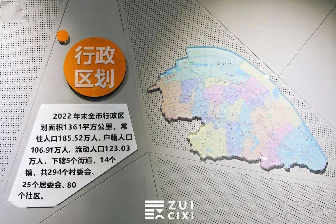 第一展厅叫印象慈溪,将慈溪的地理位置,城市名片,荣誉,骄傲等等简要