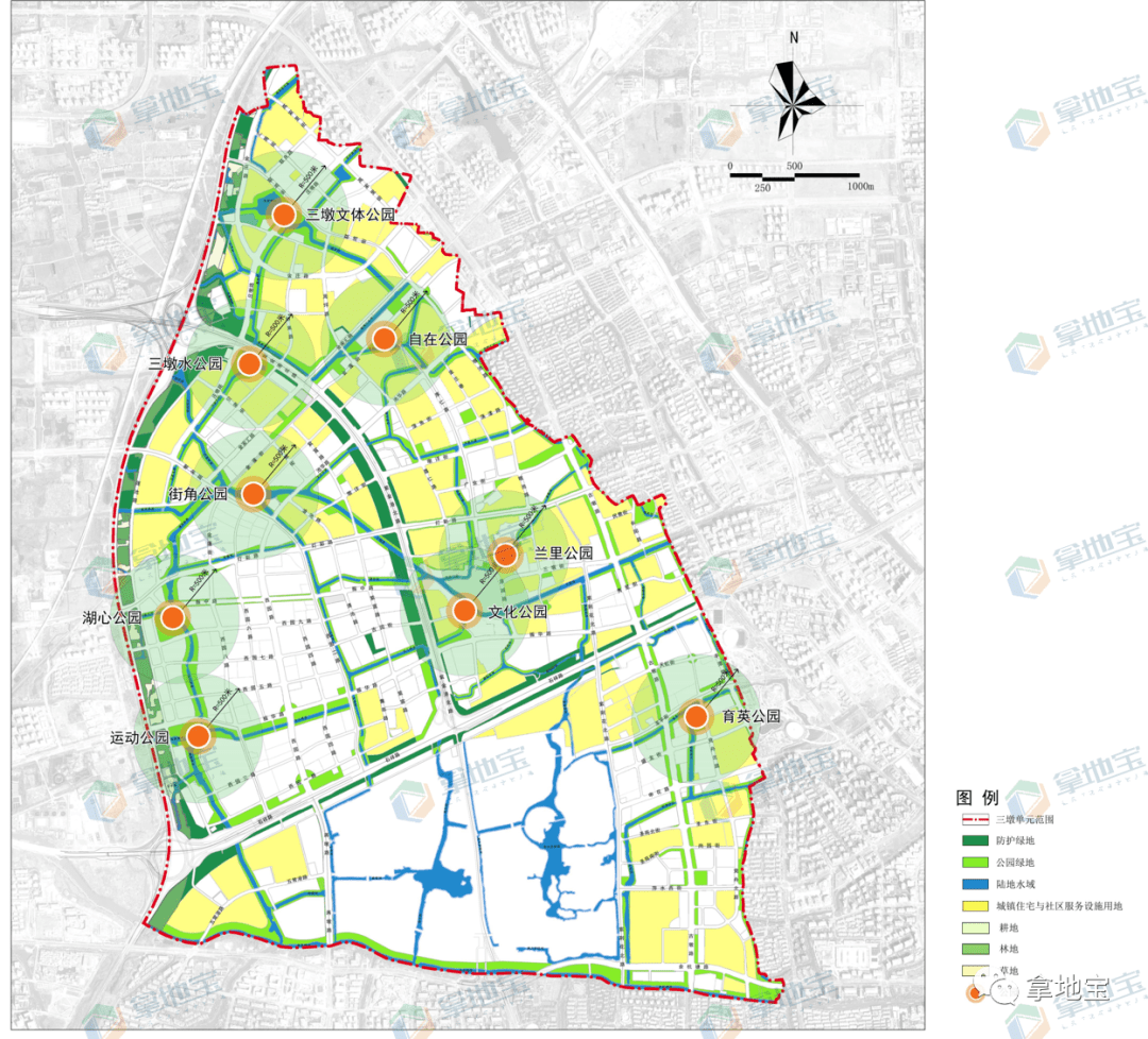 杭州三墩规划图高清图片