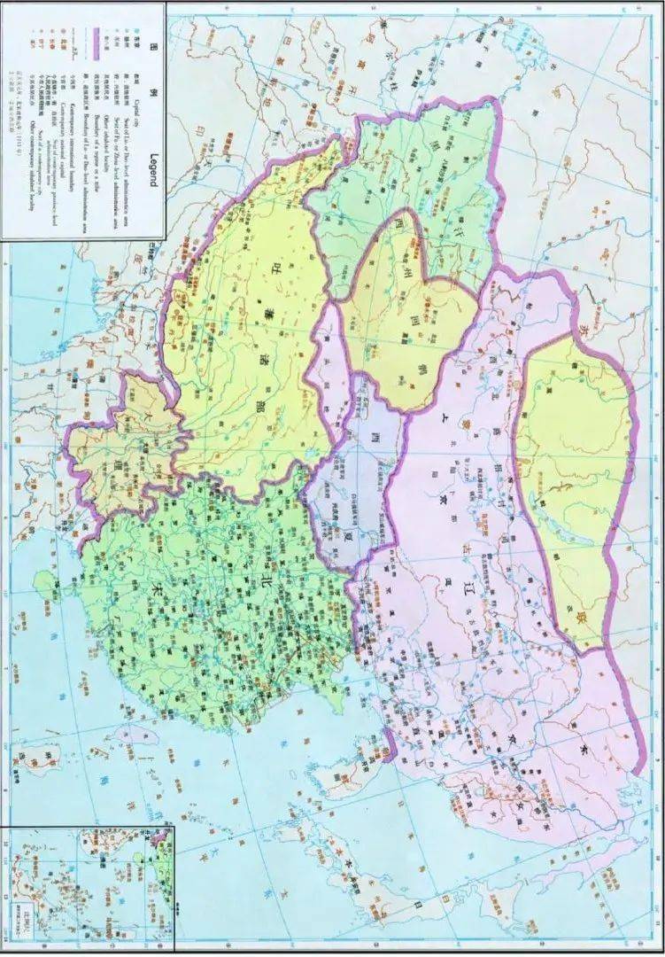 來源/譚其驤版《中國歷史地圖集》從1044年到1053年,遼夏間共發生了三