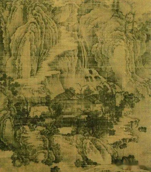 【书画界】五代画家荆浩代表作《匡庐图》,气势磅礴,雄浑壮美_画面_山水_层次