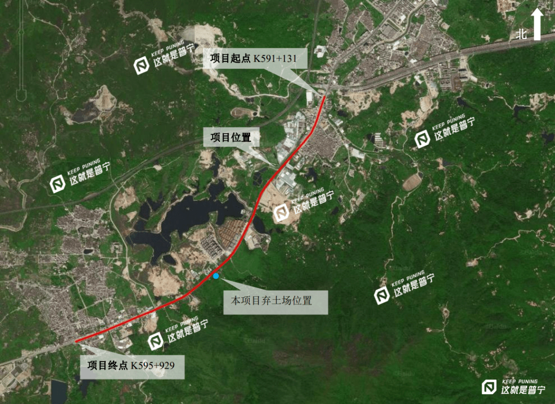 沿現狀省道s255(原縣道x110)向南行進,途經普寧市麒麟鎮,南徑鎮,佔隴