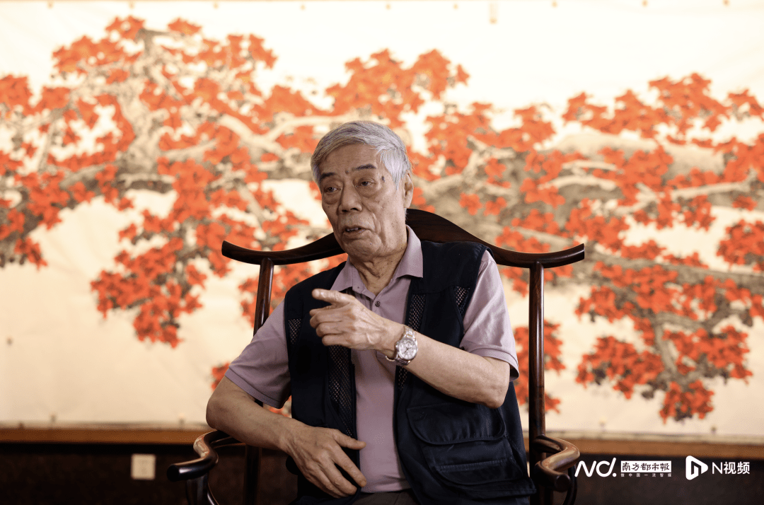 岭南画派著名画家陈永锵说起木棉便滔滔不绝.