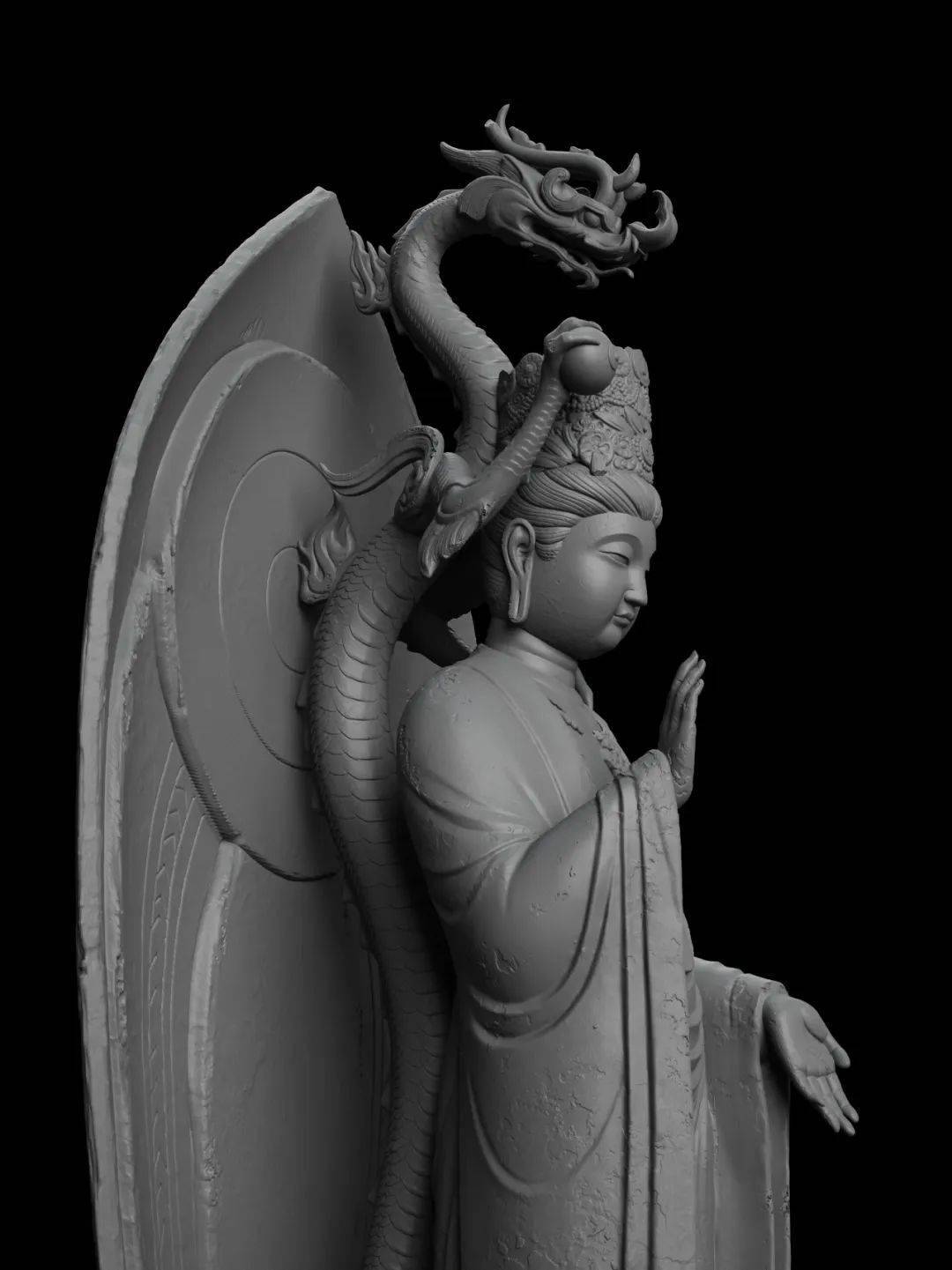 《龙望寺·善女龙王像》-*创作参考了南禅寺以及大理国梵像图-《龙望