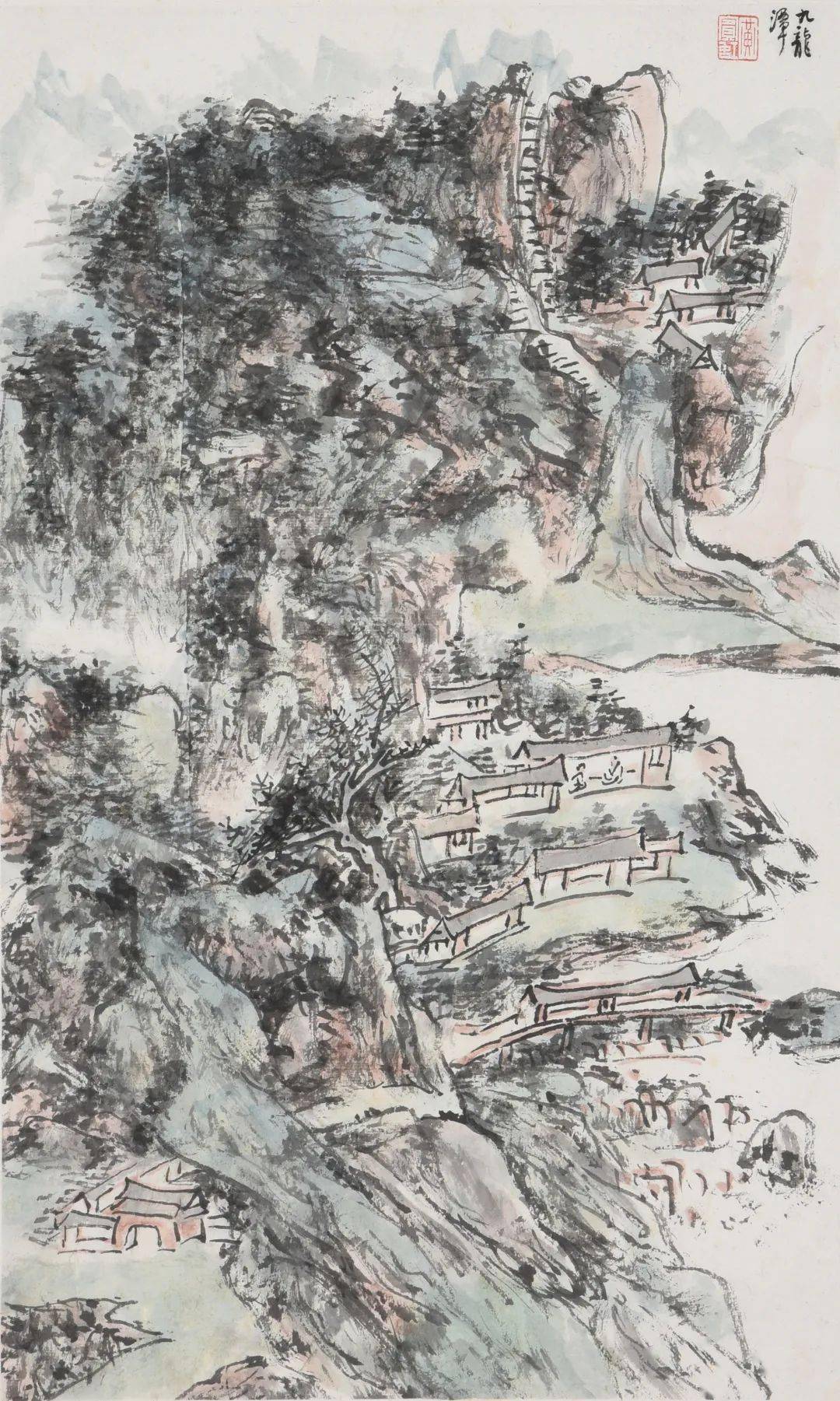 黄宾虹:浅设色山水图册_艺术_册页_意境