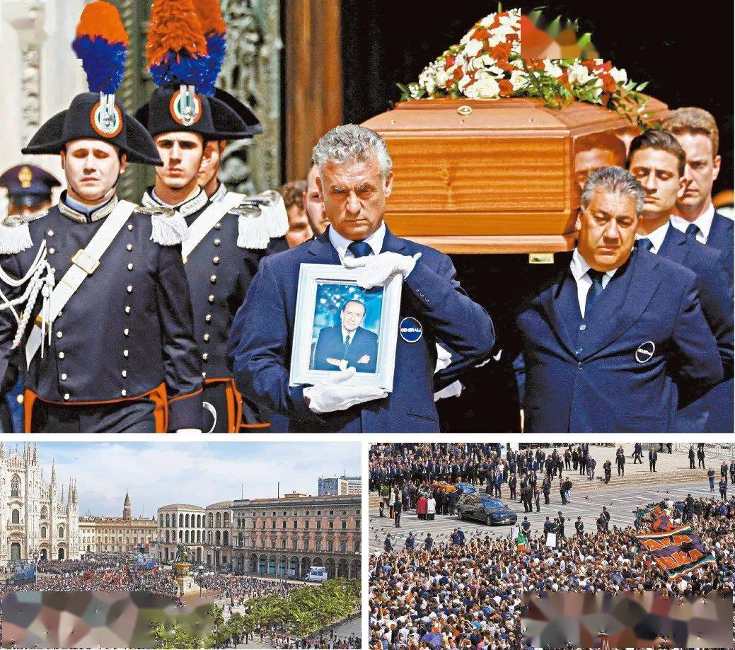 数万人送别意大利前贝卢斯科尼_政府_葬礼_米兰