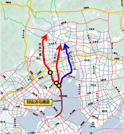 同翔大道同安段地图图片