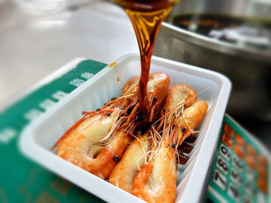 活虾现做直发【花雕熟醉罗氏虾】67119元4盒_虾肉_汤汁_香气