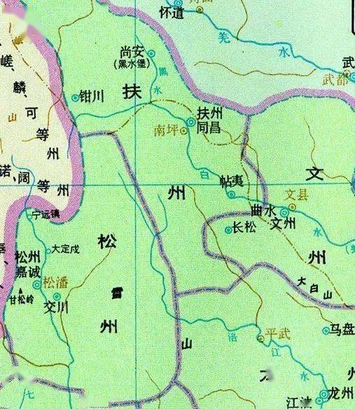 唐朝陇右道高清地图图片