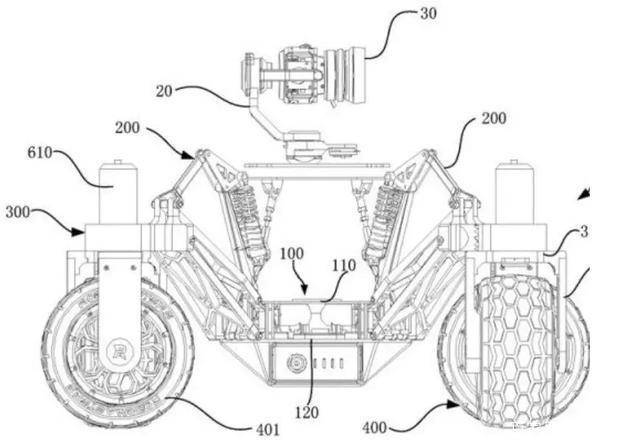 半岛体育官网大疆最新专利：无人小车360度扭转车轮高卑门路也能大展本事(图1)