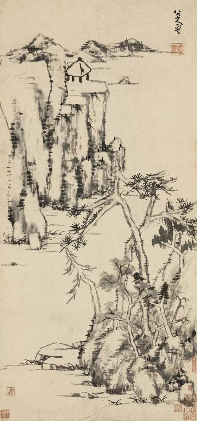 八大山人 水墨畫 6parkbbs.com 八大山人千万级拍品欣赏，珍藏