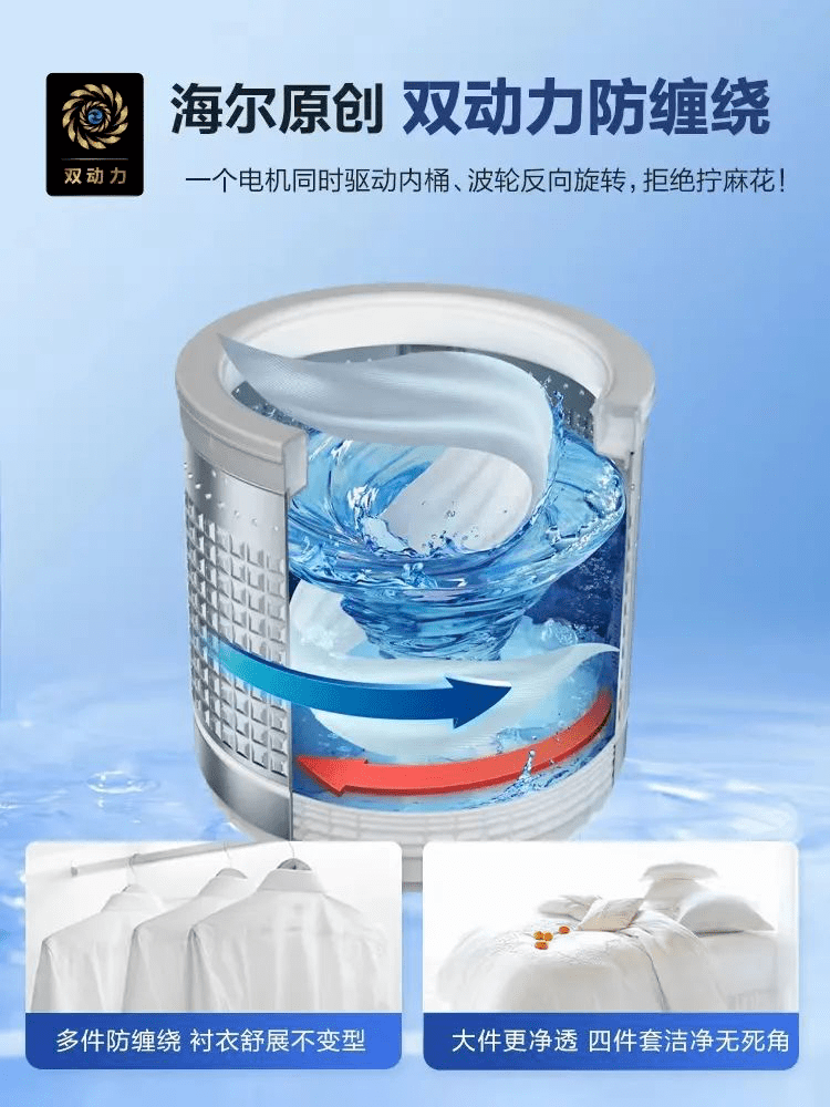海尔洗衣机618:行业首创,用户首选_科技_精华_动力