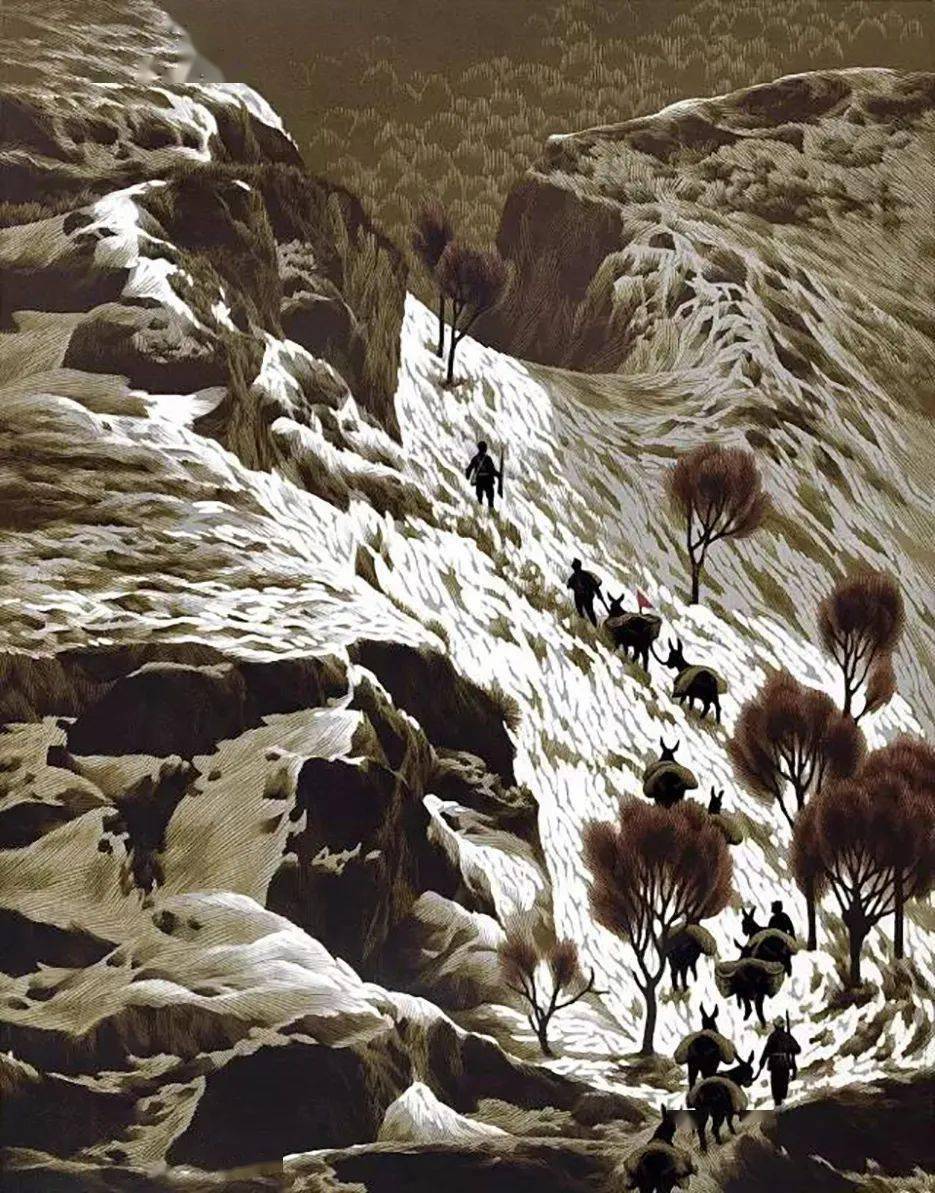 看了就忘不了的版画——李彦鹏作品欣赏_cmx_套色_木刻