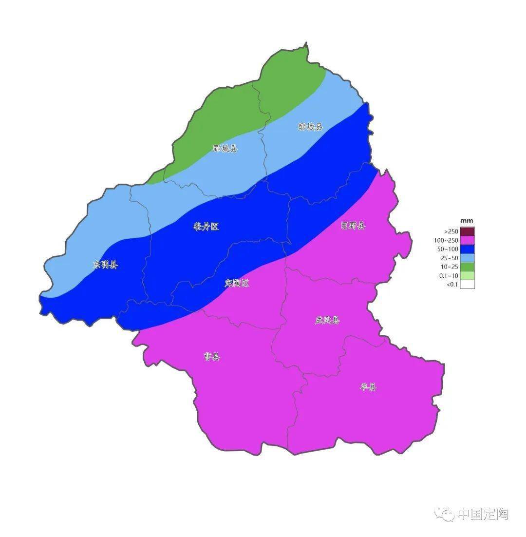 定陶区发布强降水预报!请注意防范_影响_天气_夜间