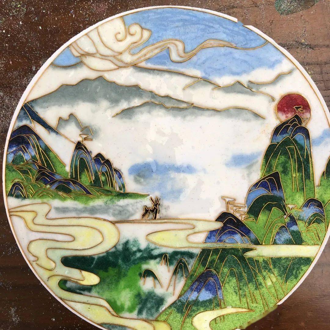 学苑| 流金溢彩 国粹新颜——青岛十九中景泰蓝工艺画制作_课程_文化