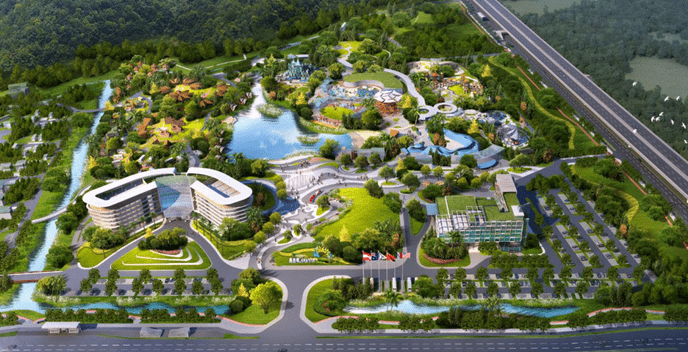 珠海横琴星乐度露营小镇效果图第四个是最近正在落地建设中的长沙东湖